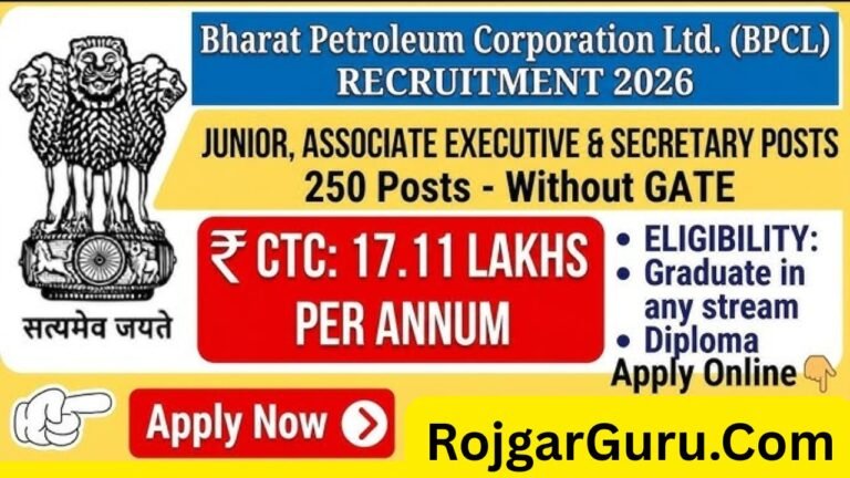 BPCL 250 Post Recruitment 2026