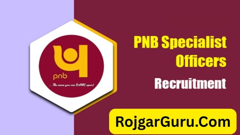 PNB SO Recruitment