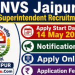 NVS Jaipur Hostel Superintendent Recruitment