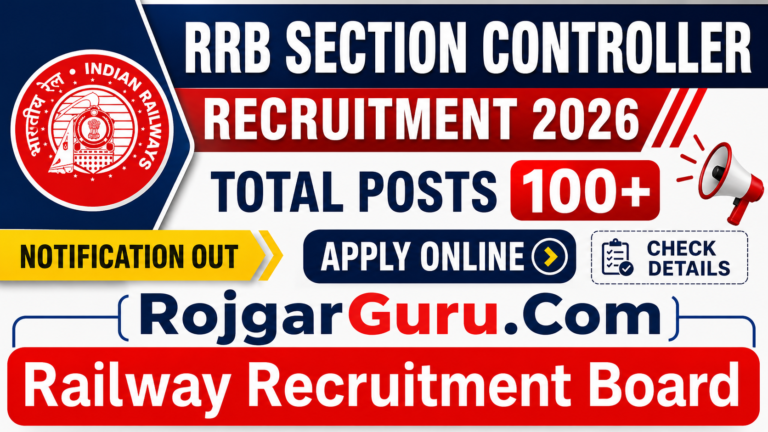 RRB Section Controller Recruitment