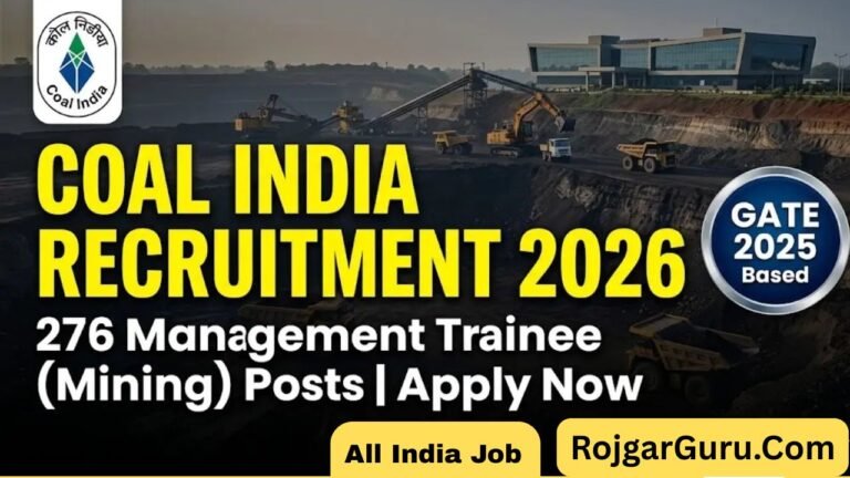 Coal India Mining Bharti 2026