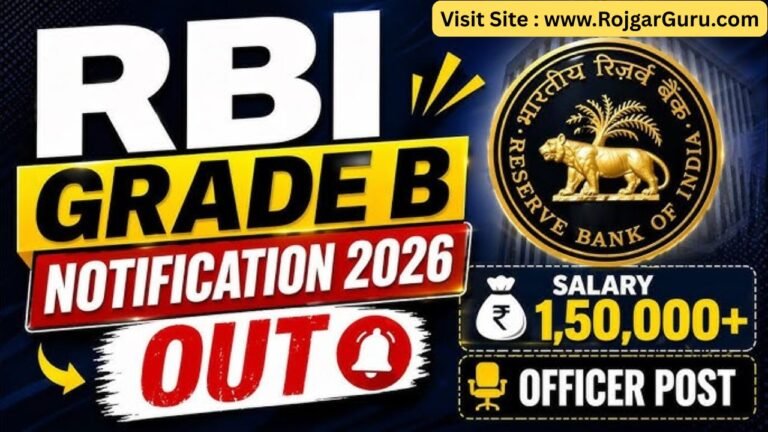 RBI Grade B Bharti 2026