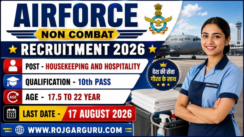 Airforce Non Combat Recruitment 2026 Notification Out, Apply Offline Form Airforce Non Combat Recruitment