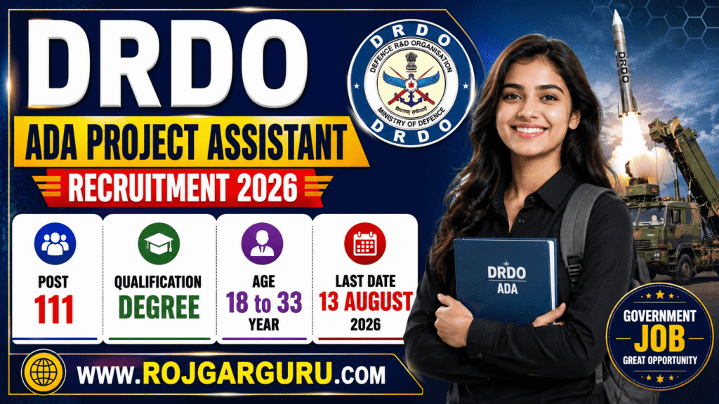 DRDO ADA Project Assistant Recruitment